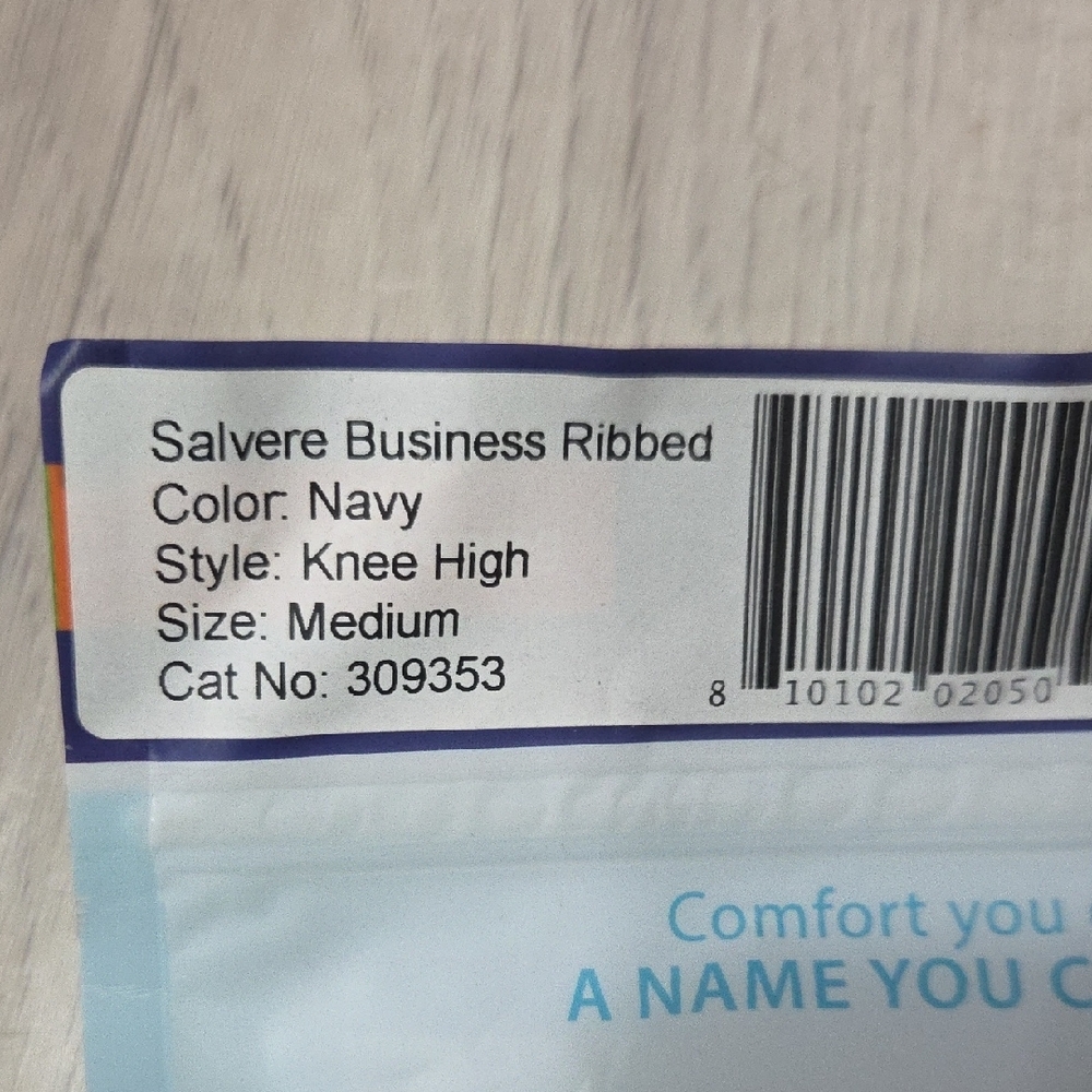 Navy Knee High Compression Socks - Picture 2 of 6